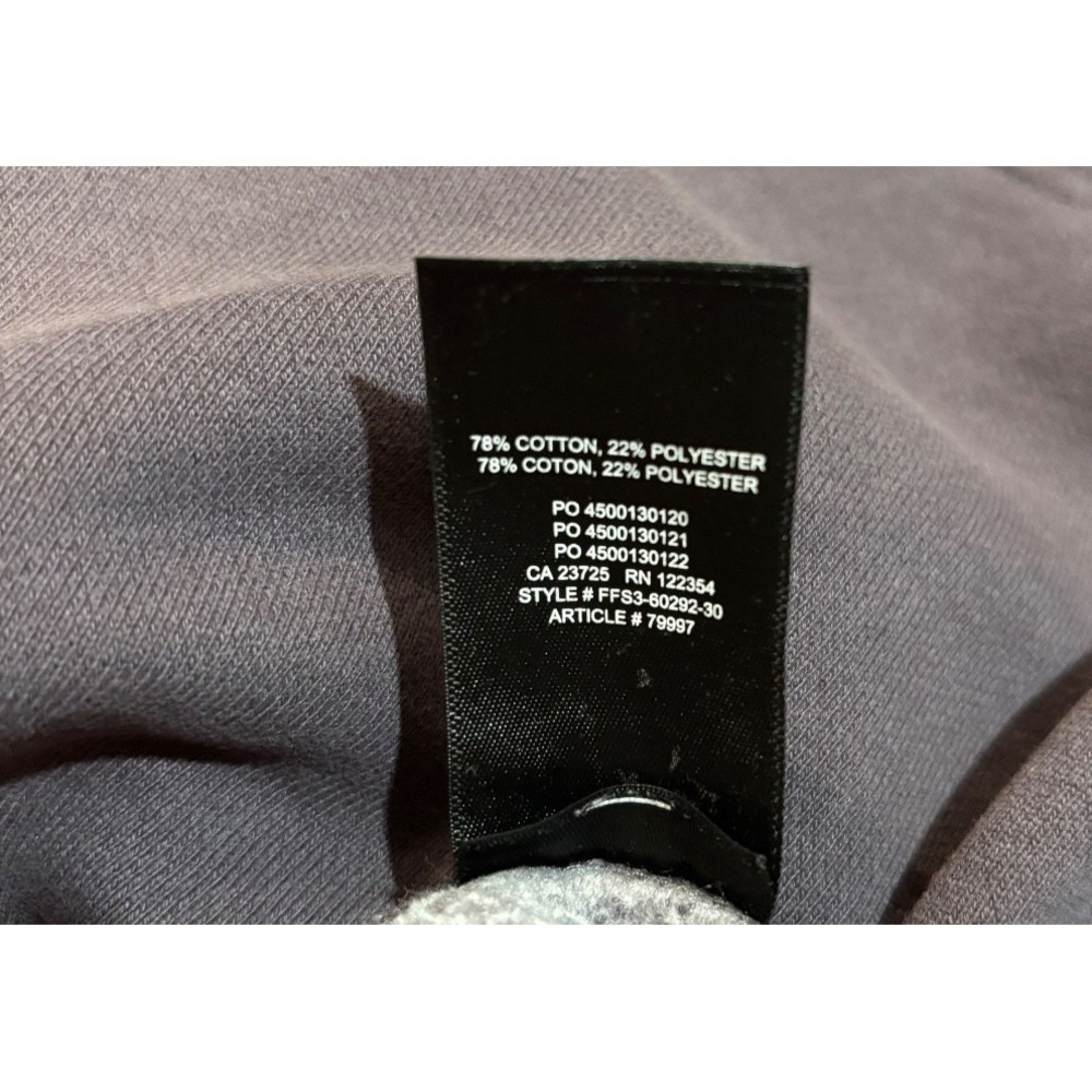 Aritzia TNA Sweatfleece Shorts Womens' Med purple grey cozy cotton fleece pullon - Picture 9 of 12